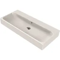 Sanicare Wastafel vrijhangend q17 101x46,5 cm keramisch wit