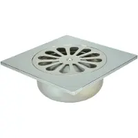Boss & Wessing Bws doucheput onderuitlaat 14x14 cm 40mm abs chroom