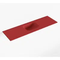Mondiaz lex fire solid surface inleg wastafel voor toiletmeubel 100 cm. Positie wasbak midden
