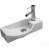 Sanilux Fontein bee 40x22x10 cm met afvoer en kraan keramiek wit