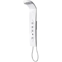 Sapho Douchepaneel Mola 130x21 cm Thermostatisch Hoekgemonteerd Wit