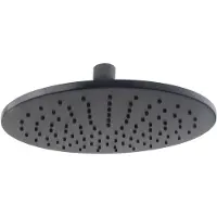 Boss & Wessing Hoofddouche bws cemal rond 25x0,8 cm antikalk mat zwart