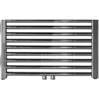 Sanicare Designradiator inox-look inclusief ophanging midden aansluiting recht 120x60 cm