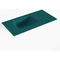 Mondiaz LEX Smag solid surface inleg wastafel voor toiletmeubel 60cm. Positie wasbak links