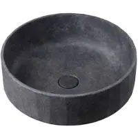 Ideavit Waskom idea.lixir 42x42x15 cm rond beton donker grijs