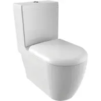 Creavit Grande Xl Kortgekoppeld toilet, wit