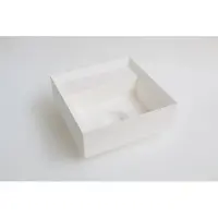 Ink Fontein Vice Polystone Zonder Kraangat Incl Verzonken Open Plug 27x27x9 cm Mat Wit