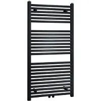Boss & Wessing Radiator bws emma 118,5x45 cm midden onder aansluiting mat zwart