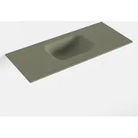 Mondiaz LEX Army solid surface inleg wastafel voor toiletmeubel 70cm. Positie wasbak midden