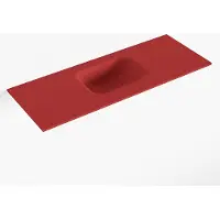 Mondiaz LEX Fire solid surface inleg wastafel voor toiletmeubel 80cm. Positie wasbak midden