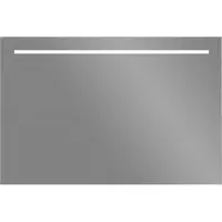 Sanilux Led spiegel aluminium met onderverlichting 100x70 cm inclusief spiegelverwarming