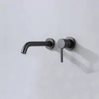 Boss & Wessing Bws wastafelkraan inbouw | iron | incl.inbouwdeel | gunmetal