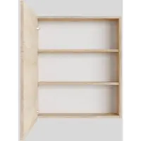 Boss & Wessing Spiegelkast bws cube 60x70x16 cm 1 deur washed oak