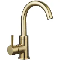 Sanilux Wastafelkraan largo 24,4 cm goud