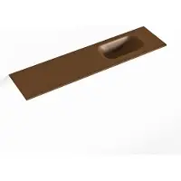 Mondiaz eden rust solid surface inleg wastafel voor toiletmeubel 90 cm. Positie wasbak rechts