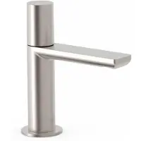 Tres Fonteinkraan project 1-knop uitloop recht 10 cm rond rvs