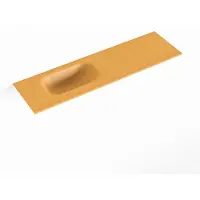 Mondiaz EDEN Ocher solid surface inleg wastafel voor toiletmeubel 80cm. Positie wasbak links