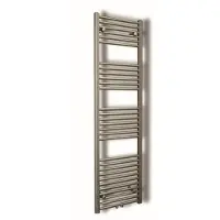 Sanicare Designradiator inox-look inclusief ophanging midden aansluiting recht 160x45 cm