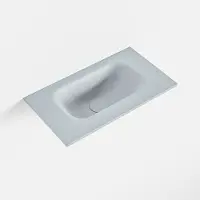 Mondiaz eden clay solid surface inleg wastafel voor toiletmeubel 40 cm. Positie wasbak midden