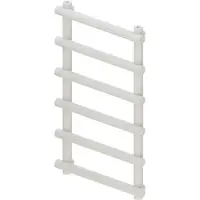 Boss & Wessing Designradiator bws tubi handdoekrek 85x50 cm mat wit zij-onderaansluiting