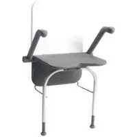 Etac Douchezitting relax armsteunen rugleuning en steunpoten 39x45 cm kunststof grijs