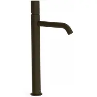Tres Wastafelmengkraan study exclusive 40,5 cm 1-knop rond zwart brons
