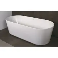 Luca Vrijstaand ligbad sanitair primo acryl 178x80x56 cm glans wit