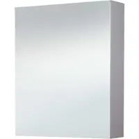Sanilux Spiegelkast white zonder verlichting hoogglans wit 58x70x16 cm links