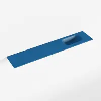 Mondiaz eden jeans solid surface inleg wastafel voor toiletmeubel 110 cm. Positie wasbak rechts