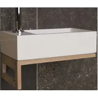 Luca Fonteinset sanitair iris 35x18,5x9 cm omkeerbaar glans wit