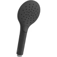 Tres Handdouche massage eco-drop 3-standen 11x5.5x24.2 cm mat zwart