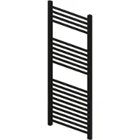Boss & Wessing Radiator bws wingrave 120x60 cm mat zwart zij-onderaansluiting