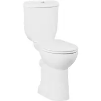 Boss & Wessing Duoblok toiletpot staand verhoogd +5.5 cm wit compleet