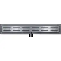 Boss & Wessing BWS Douchegoot Flens Met Uitneembare Haarfilter 100x7x6.7 cm Gunmetal