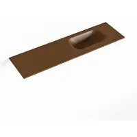 Mondiaz EDEN Rust solid surface inleg wastafel voor toiletmeubel 80cm. Positie wasbak rechts