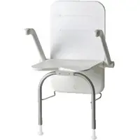 Etac Douchezitting relax armsteunen rugleuning en steunpoten 40x45 cm kunststof wit
