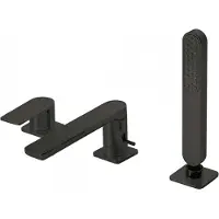 Tres Badrand Mengkraan Loft met Handdouche 18x6.7 cm Rond Mat Zwart
