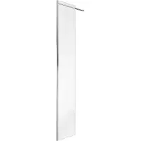 Van Marcke GO Zijwand inloopdouche linard 50x200 cm 8 mm easyclean profielloos chroom