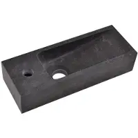 Boss & Wessing Bws hardsteen fontein zwart smal 38x14x8 cm