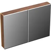 Forzalaqua Spiegelkast Uni 100x68.5x12.5 Cm 2 Deuren Tweezijdig Spiegel Noten Pure Walnut