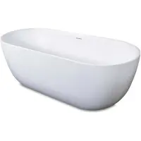 Luca Vrijstaand ligbad sanitair primo acryl 180x80x60 cm mat wit