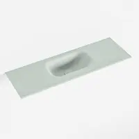 Mondiaz EDEN Greey solid surface inleg wastafel voor toiletmeubel 70cm. Positie wasbak midden