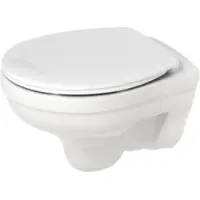 Plieger Wandcloset basic rimfree diepspoel met toiletzitting softclose wit
