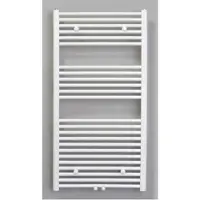 Sanicare Radiator middenaansluiting recht 810 watt inclusief ophanging 120x60 cm mat zwart