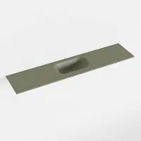 Mondiaz EDEN Army solid surface inleg wastafel voor toiletmeubel 100cm. Positie wasbak midden