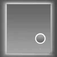 Sanilux Badkamerspiegel met spiegelverwarming dimbare led-verlichting en make-up spiegel 58x80x2,5 cm