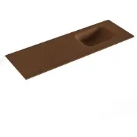 Mondiaz LEX Rust solid surface inleg wastafel voor toiletmeubel 90cm. Positie wasbak rechts