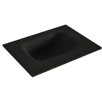 Mondiaz LEX Urban solid surface inleg wastafel voor toiletmeubel 40cm. Positie wasbak midden