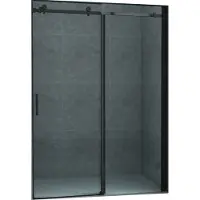 Boss & Wessing Schuifdeur BWS Hayes 140x200 cm Helder Glas Mat Zwart Profiel