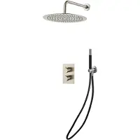 Boss & Wessing Inbouw Regendouche Set BWS Exclusive Pro 20 cm Wanduitloop Staaf Handdouche